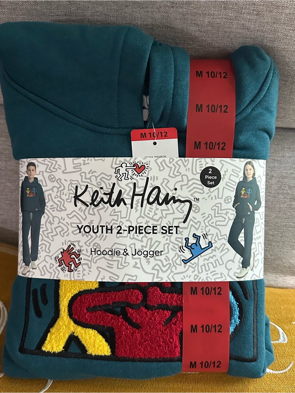 Keith Haring NWT Youth 2-Piece Hoodie & Jogger Set Size 10/12